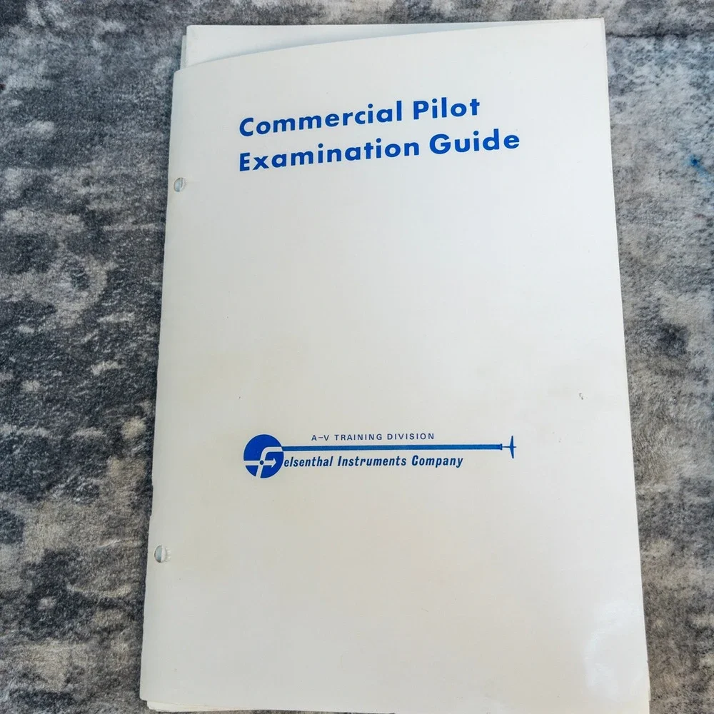 Vintage Commercial Pilot Examination Guide Felsenthal Instruments Manual